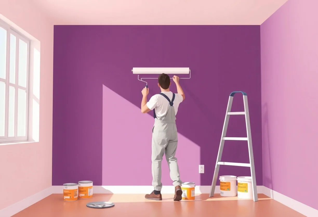 Peintre Arcachon 33120 en intervention sur un chantier